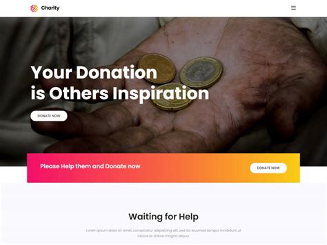 charity website templates|Free and customizable non.